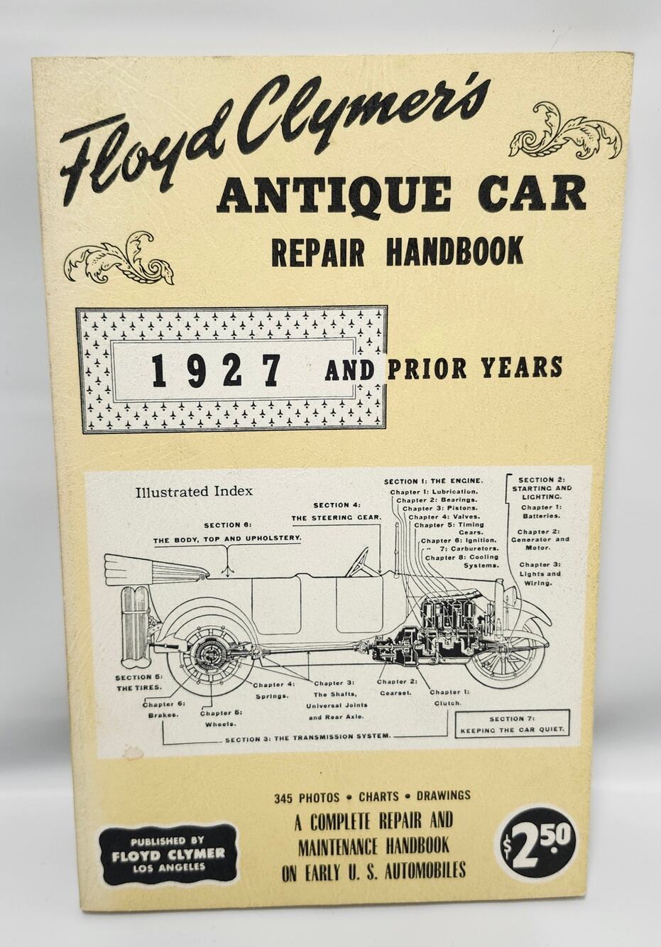 Floyd Clymer Antique Car Repair Handbook 1927 Prior Years Vol 1 Vintage